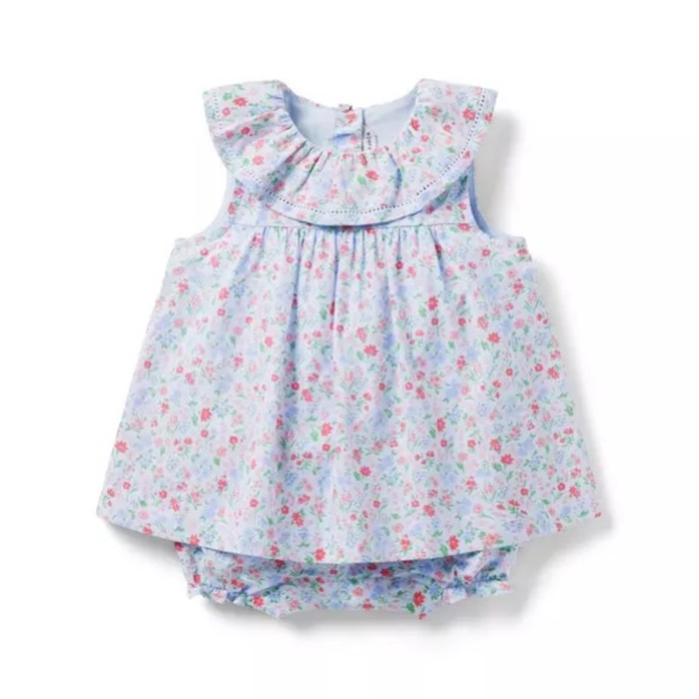 Janie and Jack Baby Floral Ruffle Romper